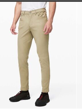 Men’s Lululemon ABC Pants Slim *Warpstreme in Tofino Sand - Sz 32